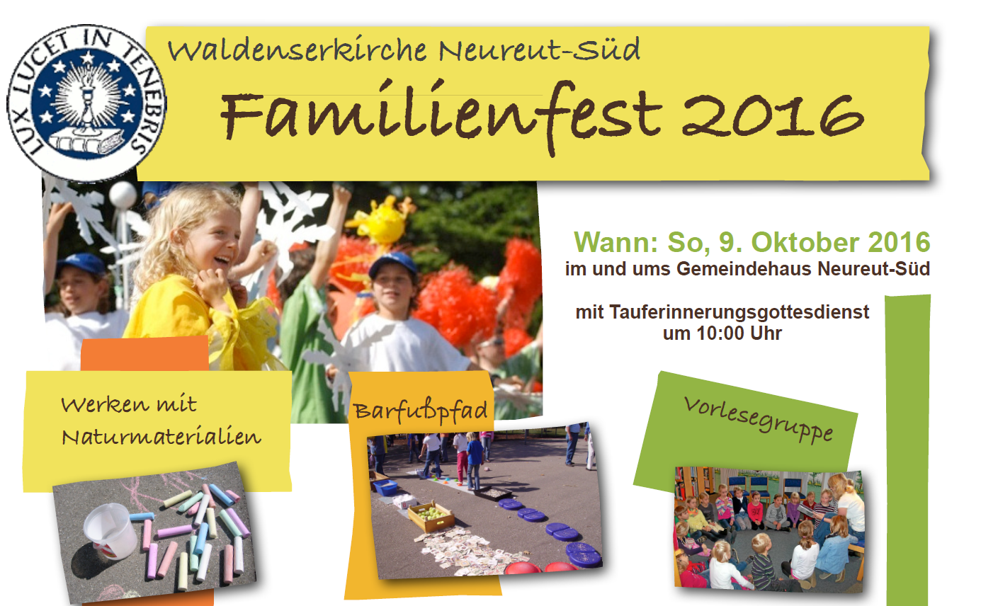 Familienfest am Sonntag, 9. Oktober