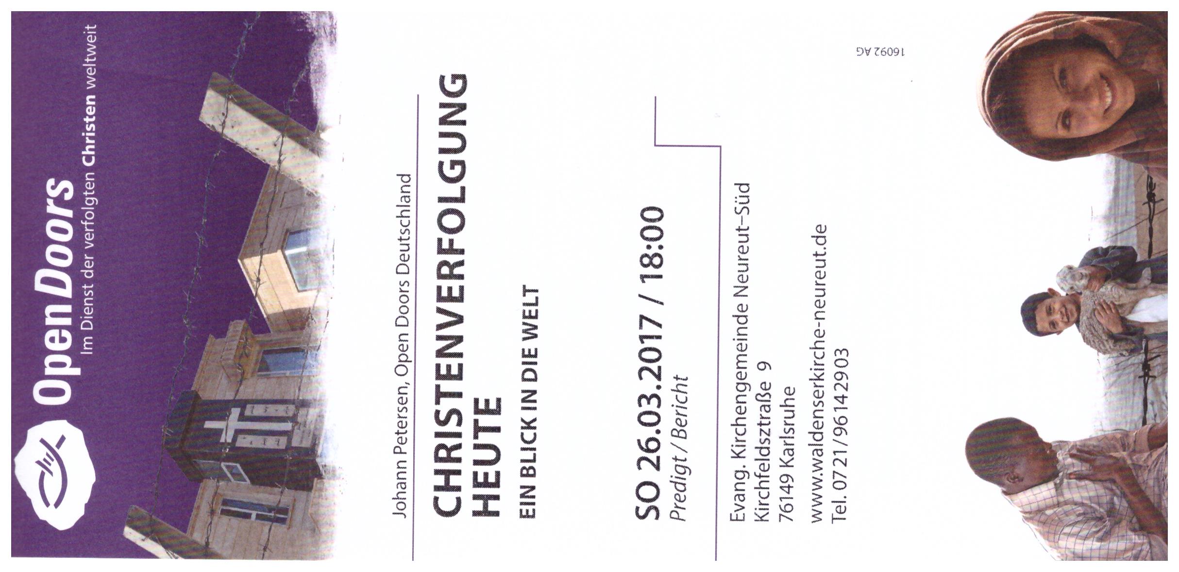 Abendgottesdient mit Open Doors