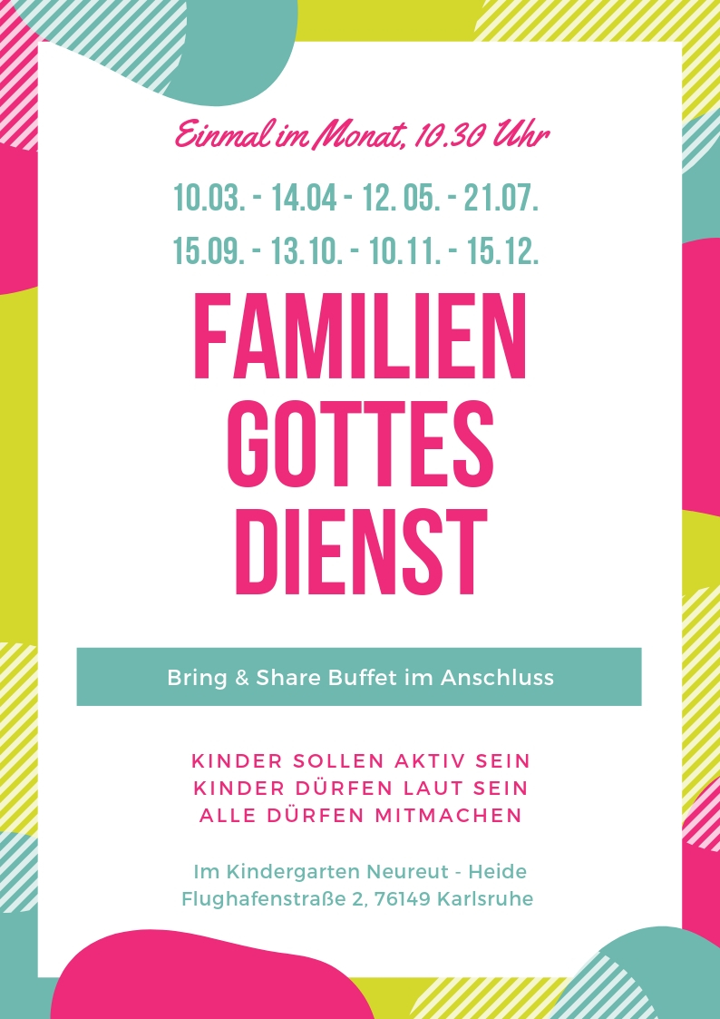 Plakat Familiengottesdienste