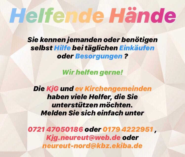 praktische Hilfe in diesen Tagen