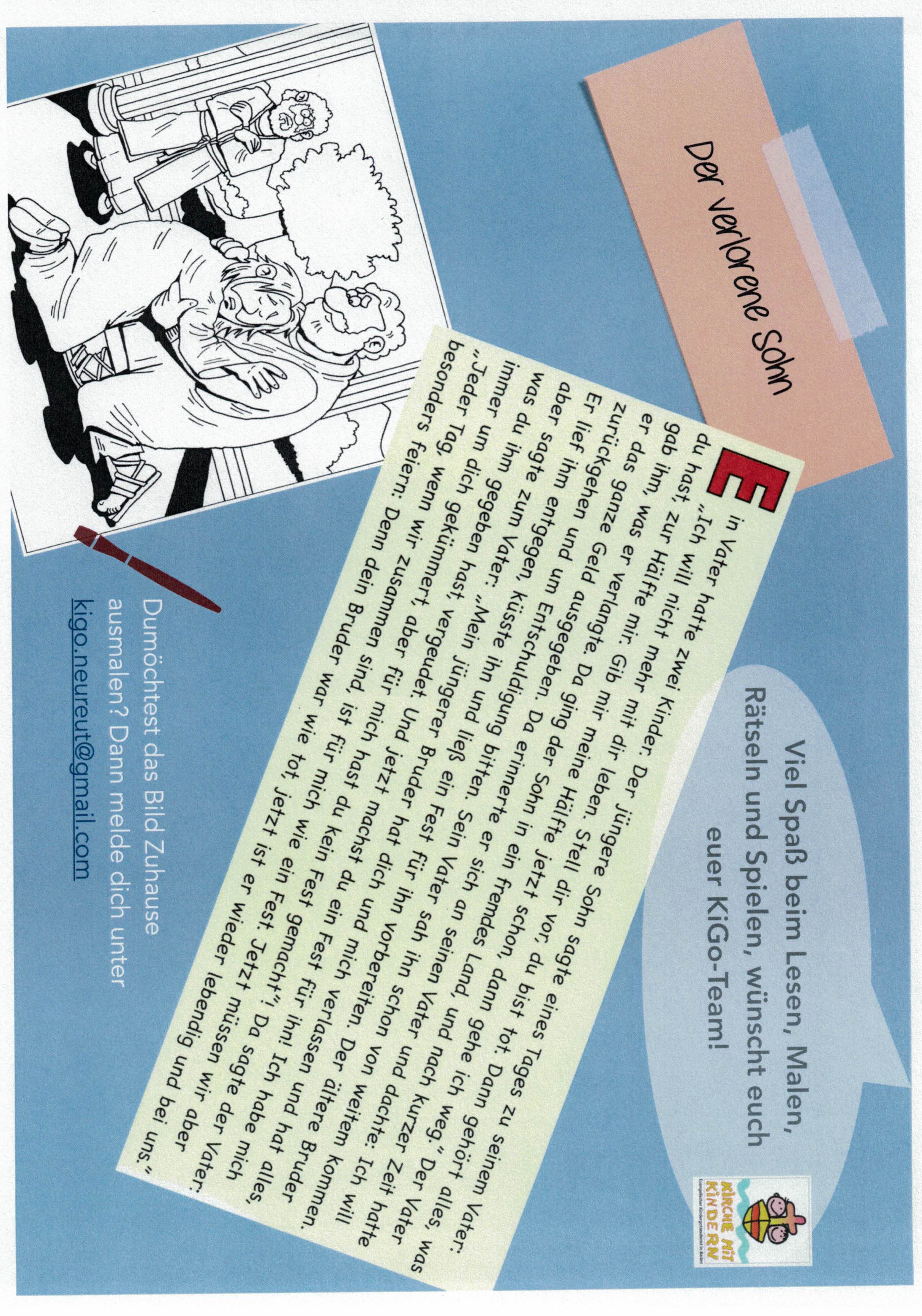 Aushänge Kindergottesdienst