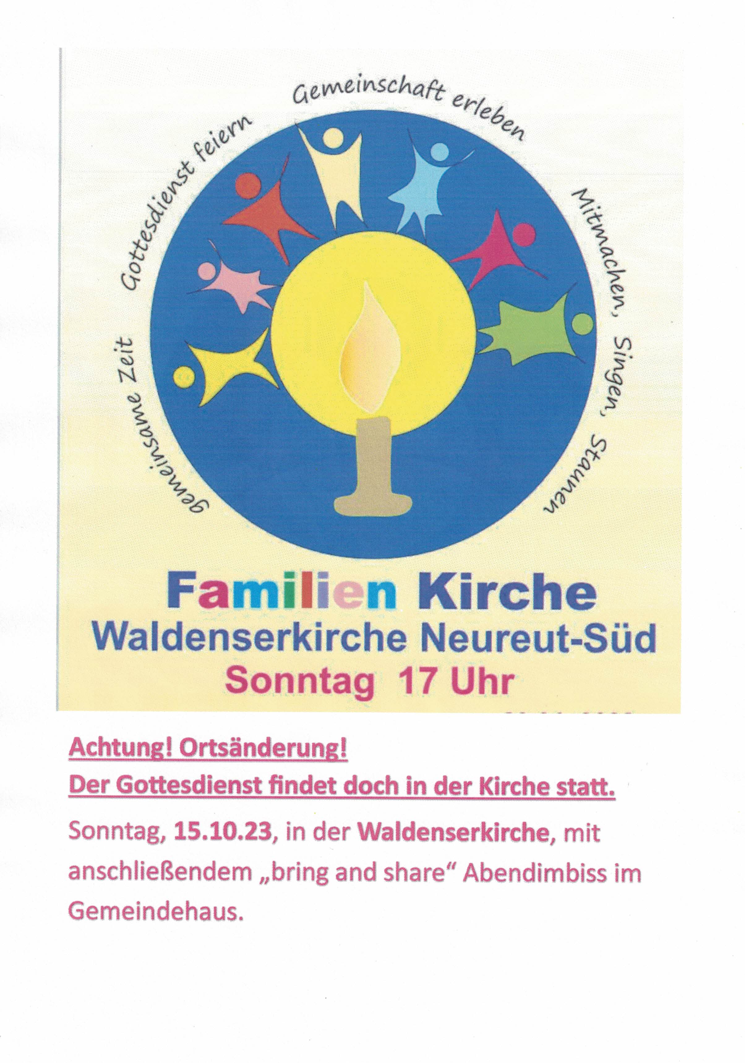 Familienkirche in der Waldenserkirche