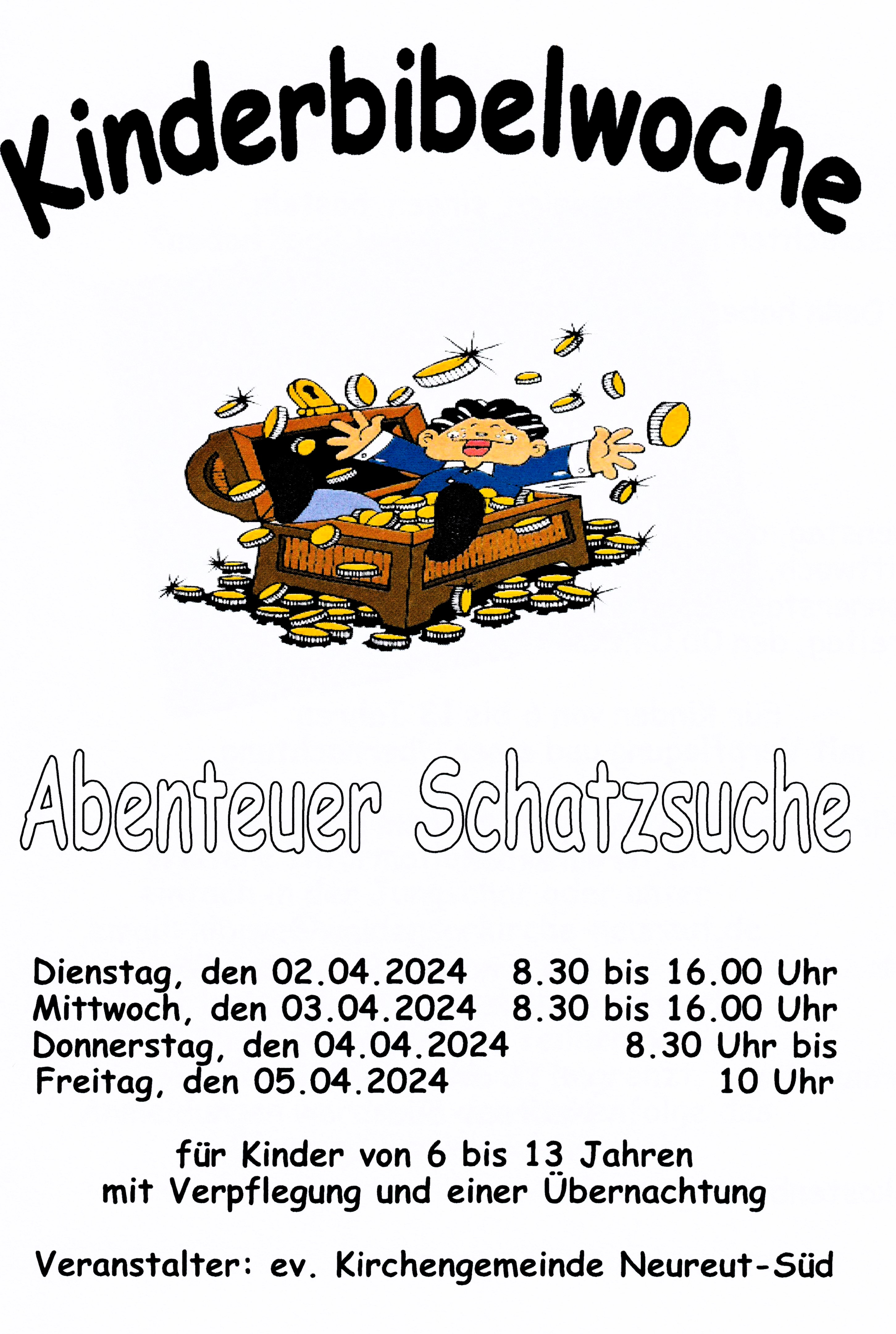 Kinderbibelwoche - 2. bis 5.April 2024 (Gemeindehaus Süd)
