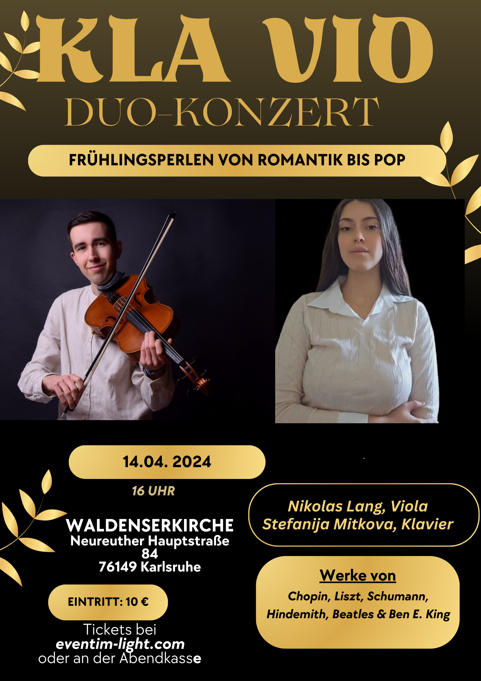 ABSAGE Konzert Frühlingsperlen